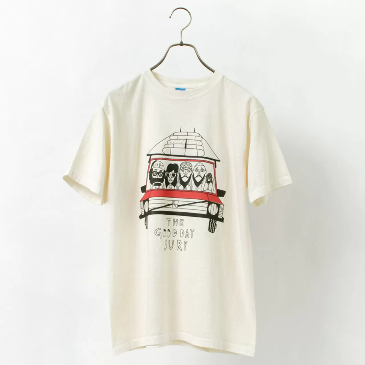 GOOD ON Short Sleeves>Good Day Surf Short Sleeve T-Shirt P-Natural_Red