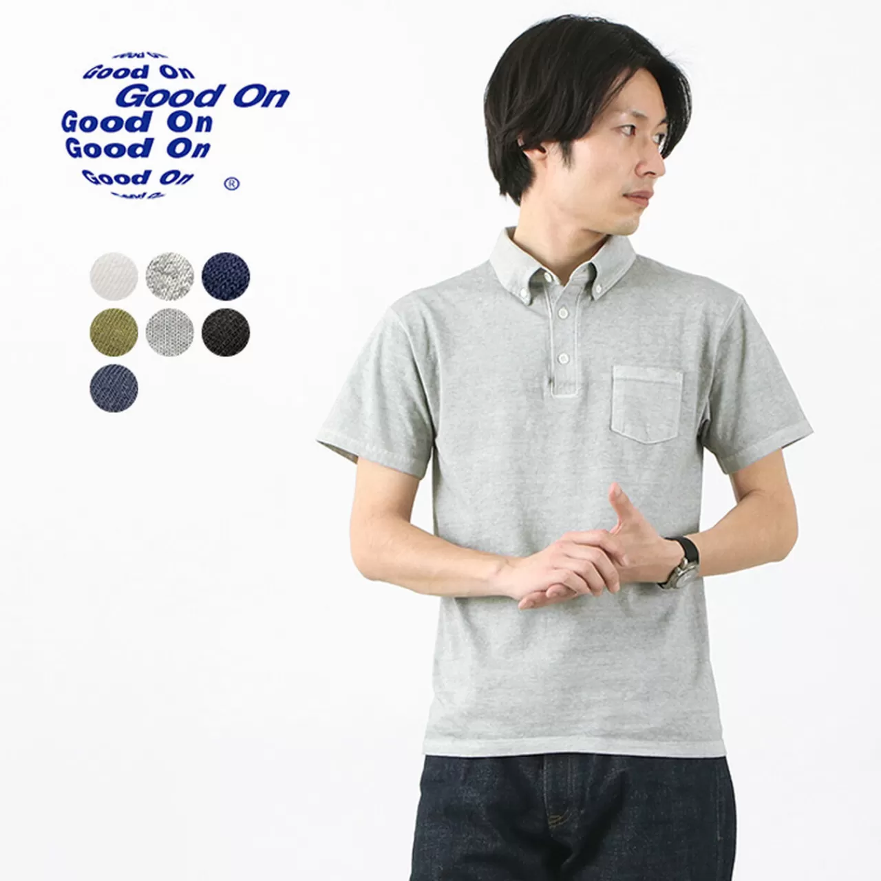 GOOD ON Polo Shirt>Gost1103 Short Sleeve Polo Shirt