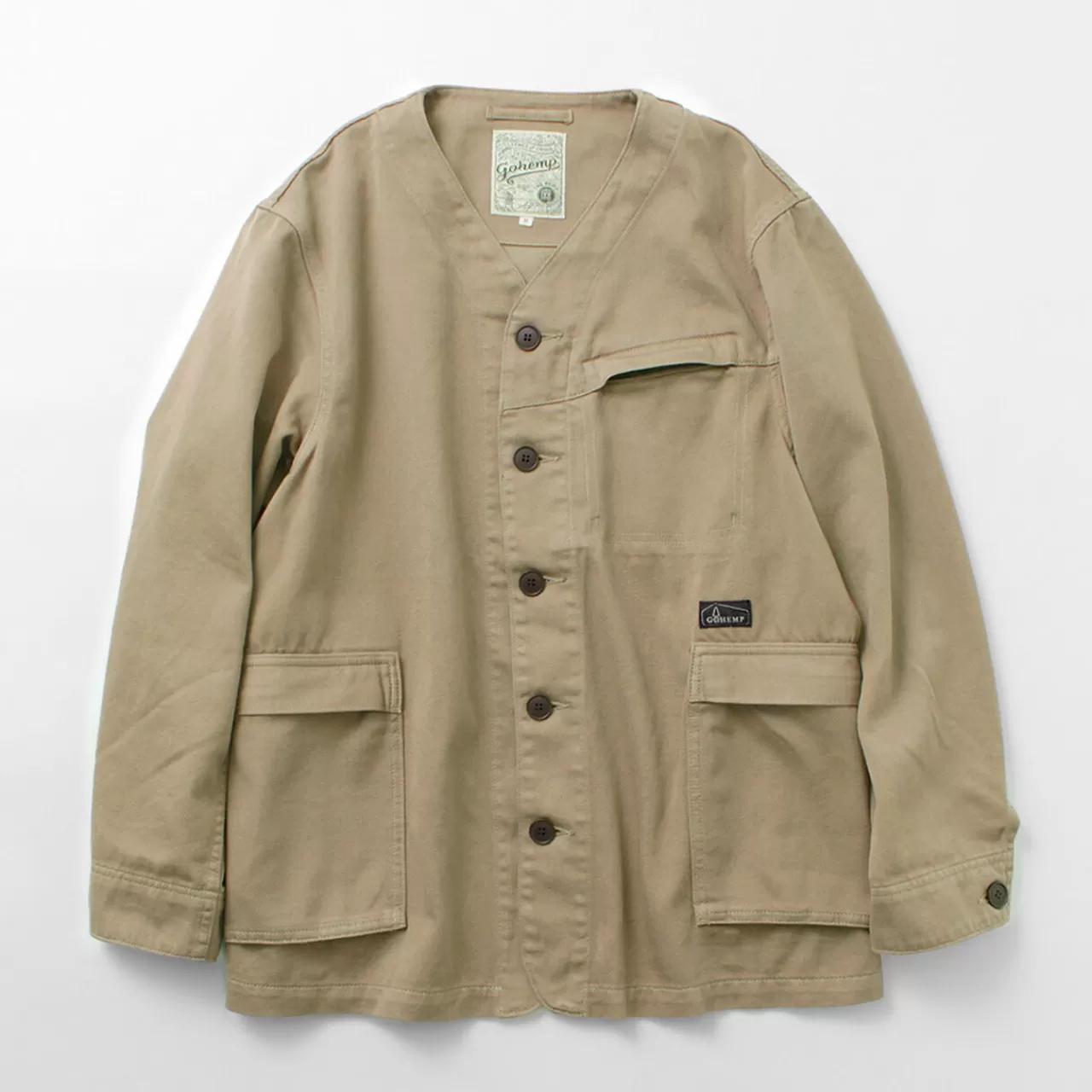 GOHEMP Jackets>Green Lodge Jacket Hemp Cotton Recycled Polyester Cloth