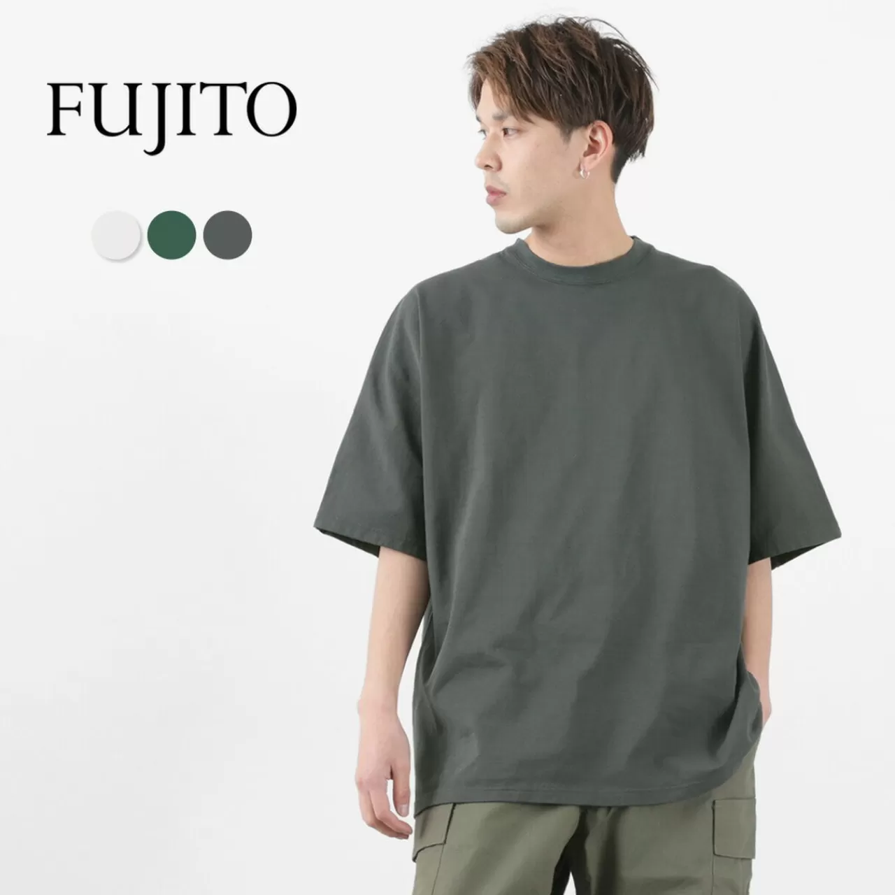 FUJITO Short Sleeves>Half Sleeve T-Shirt