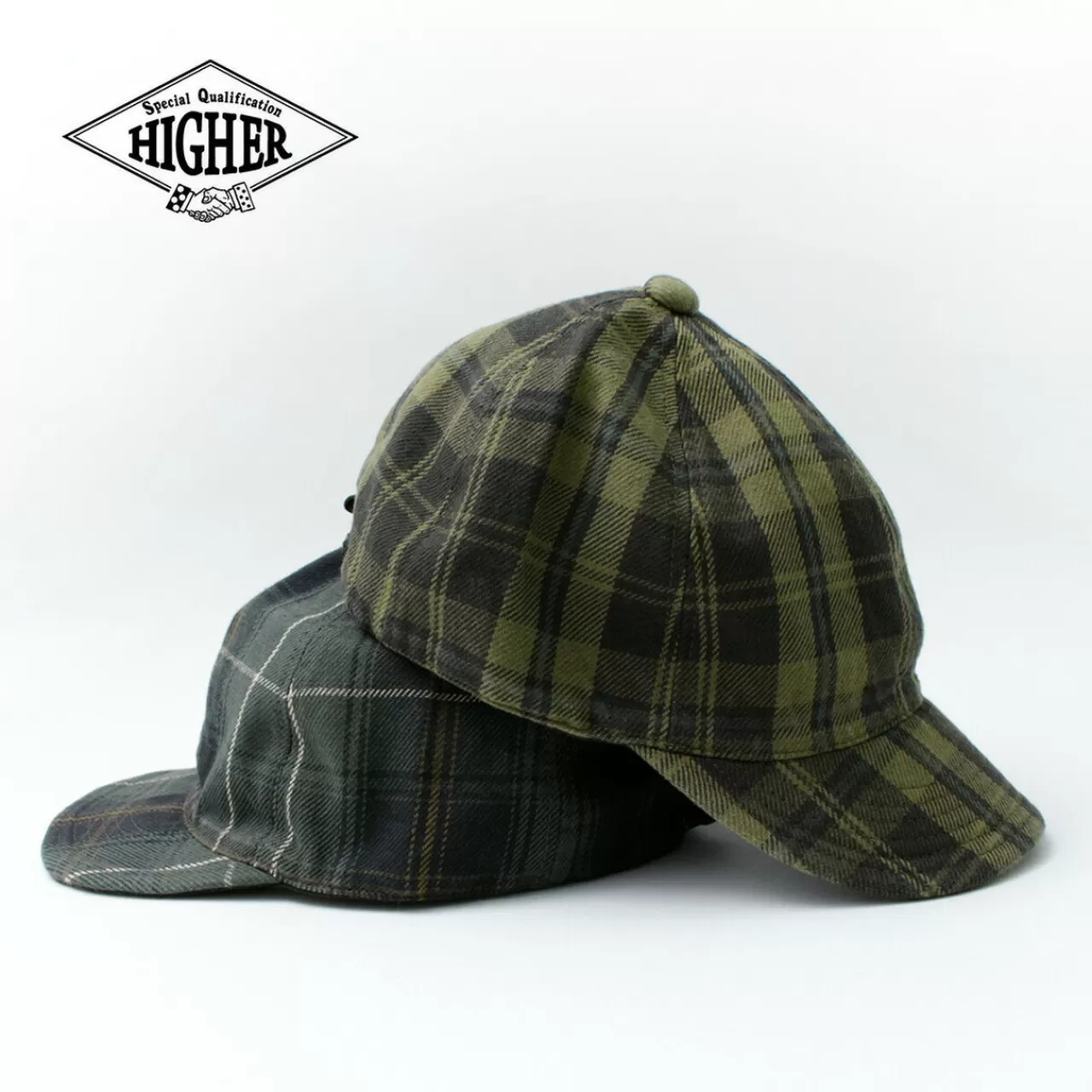 HIGHER Hats>Heavy Flannel Check Cap