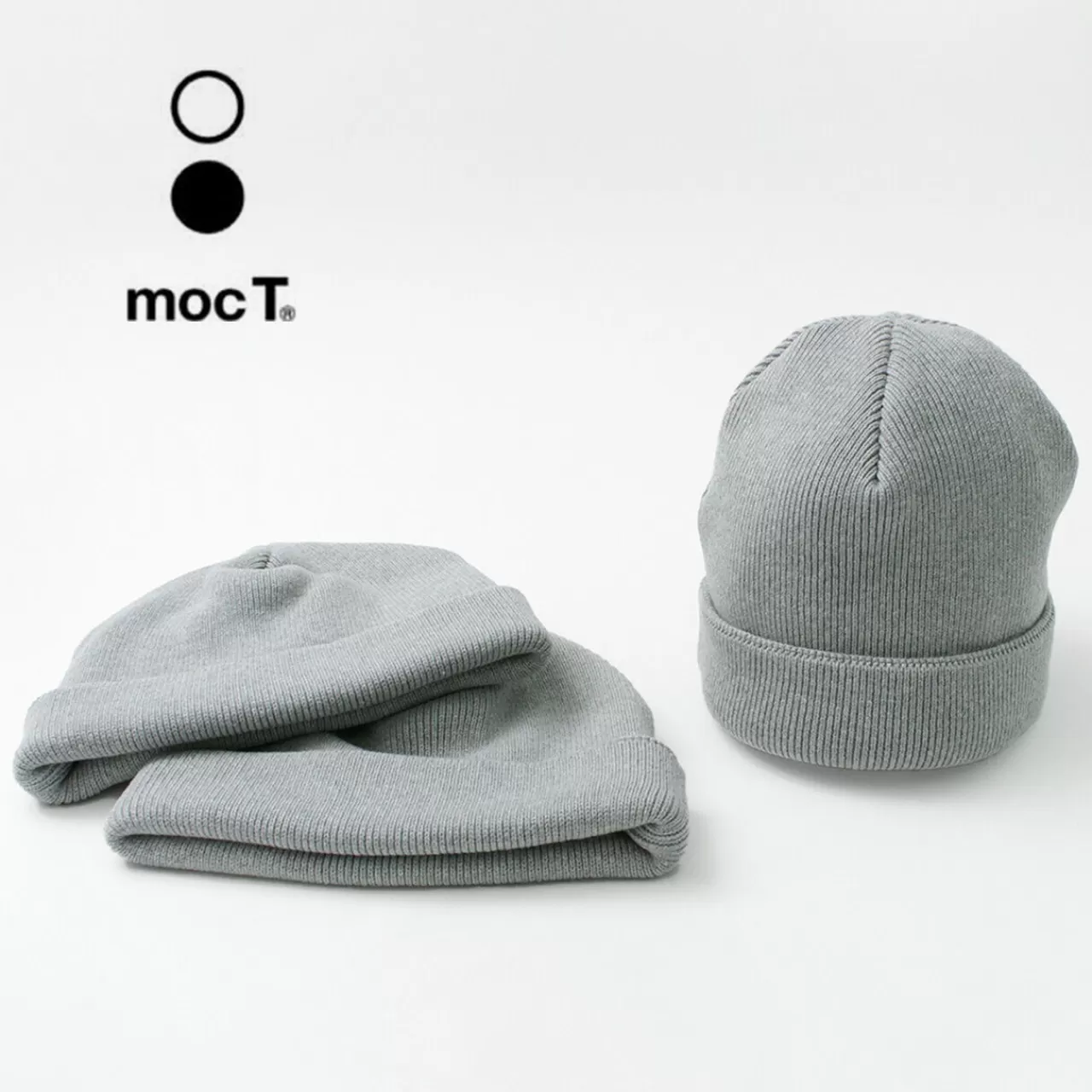 MOC T Hats>Heavy Weight Knit Cap/Men'S/Women'S Knit Cap/Solid Colour/Moukku-Grey/Made In Japan/M09-9491/Heavy Weight Knit Cap Heathergrey