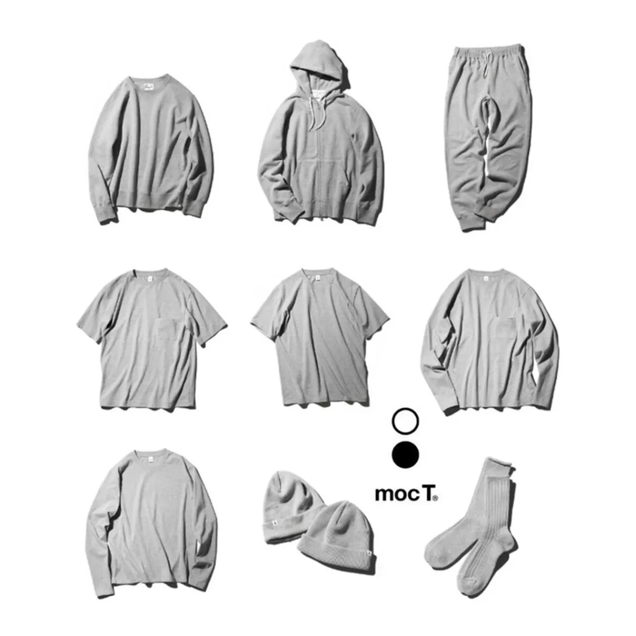 MOC T Hats>Heavy Weight Knit Cap/Men'S/Women'S Knit Cap/Solid Colour/Moukku-Grey/Made In Japan/M09-9491/Heavy Weight Knit Cap Heathergrey