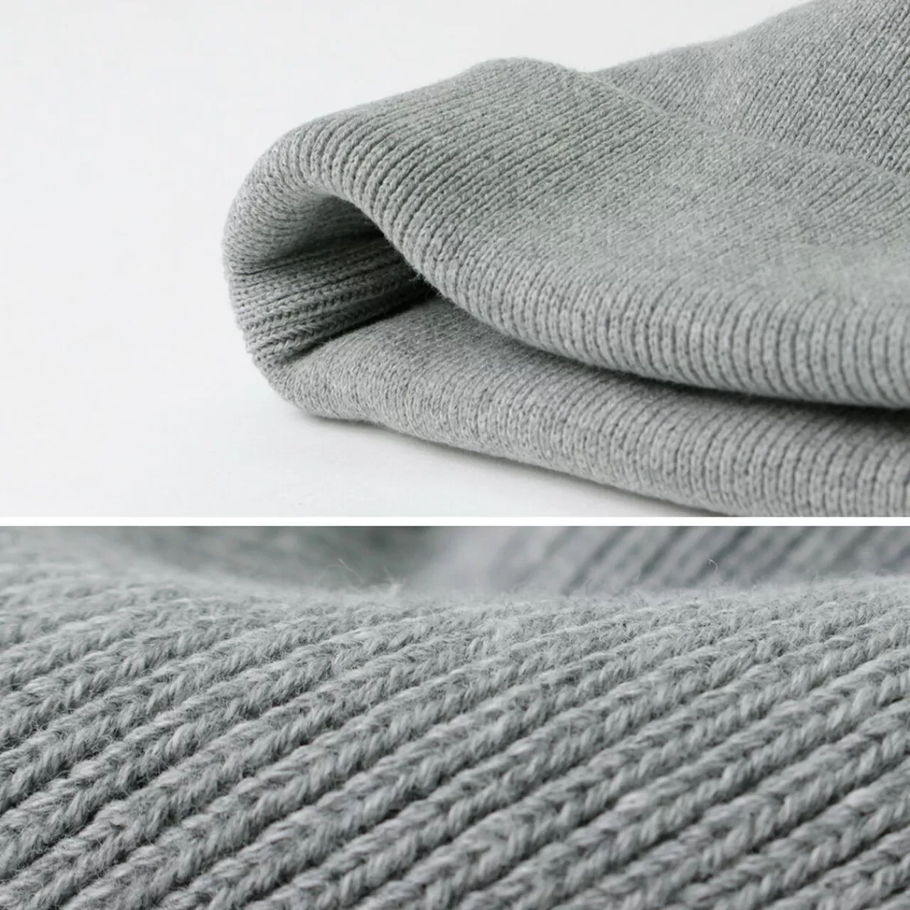 MOC T Hats>Heavy Weight Knit Cap/Men'S/Women'S Knit Cap/Solid Colour/Moukku-Grey/Made In Japan/M09-9491/Heavy Weight Knit Cap Heathergrey