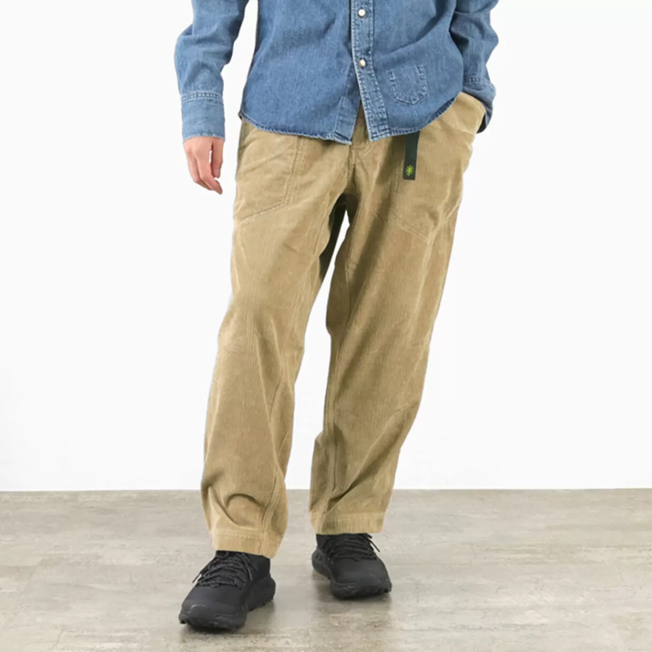 GOHEMP Trousers>Hemp Corduroy Traveler Easy Pants Wide Tapered