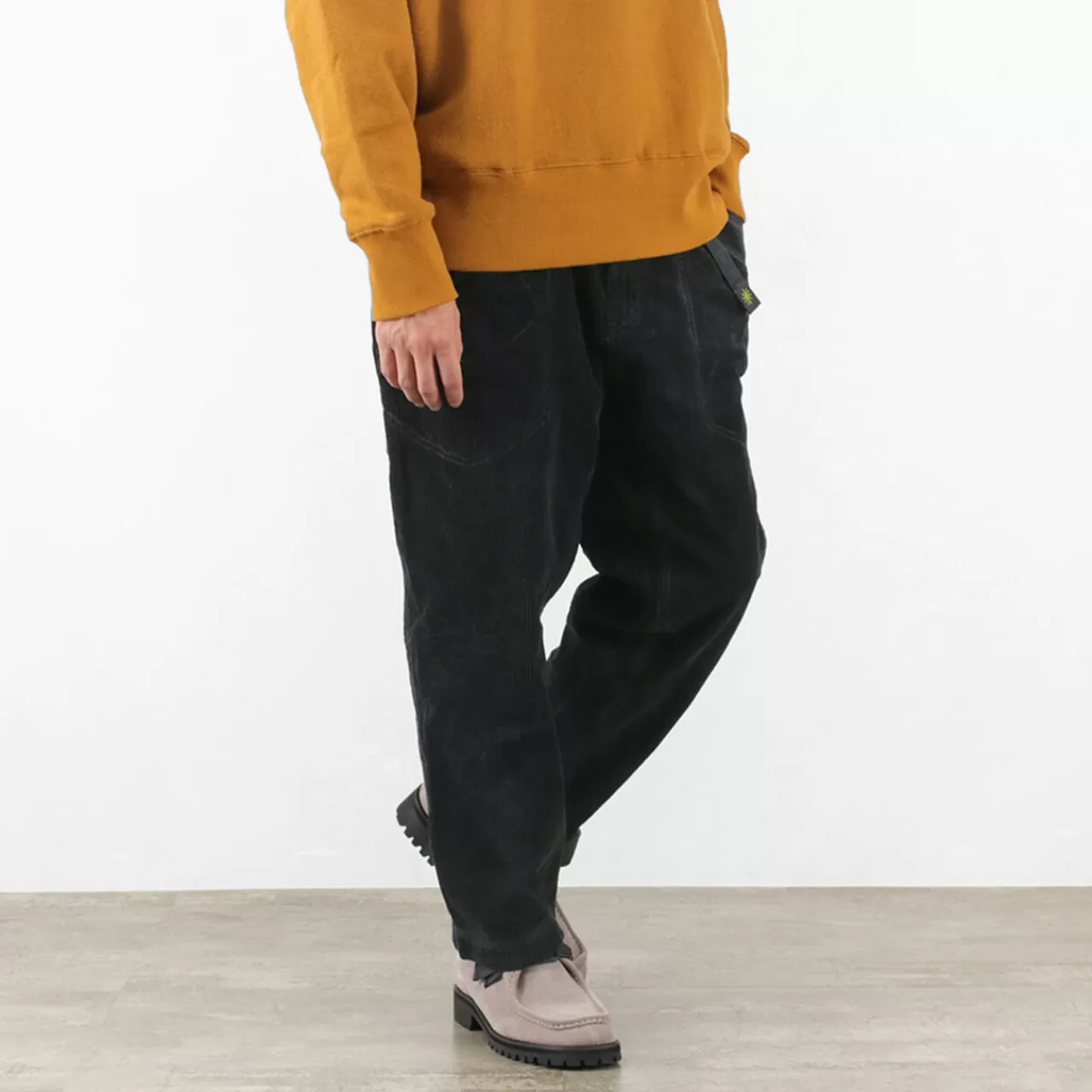 GOHEMP Trousers>Hemp Corduroy Traveler Easy Pants Wide Tapered