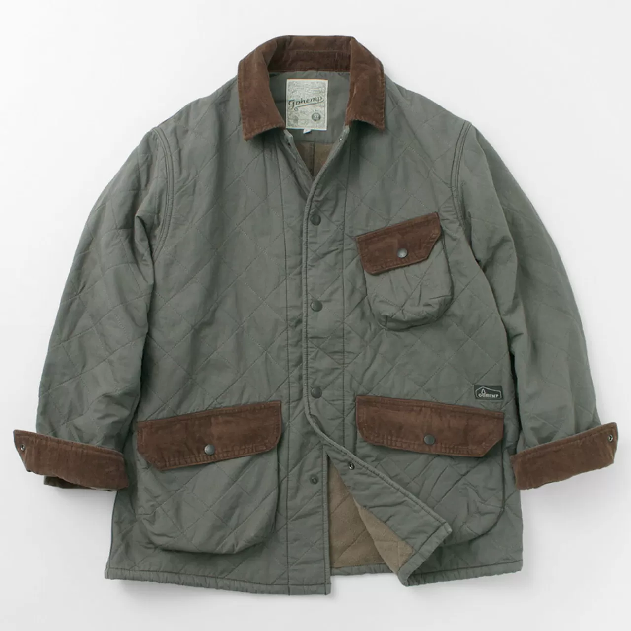 GOHEMP Jackets>Hemp Quilted Basic Jacket