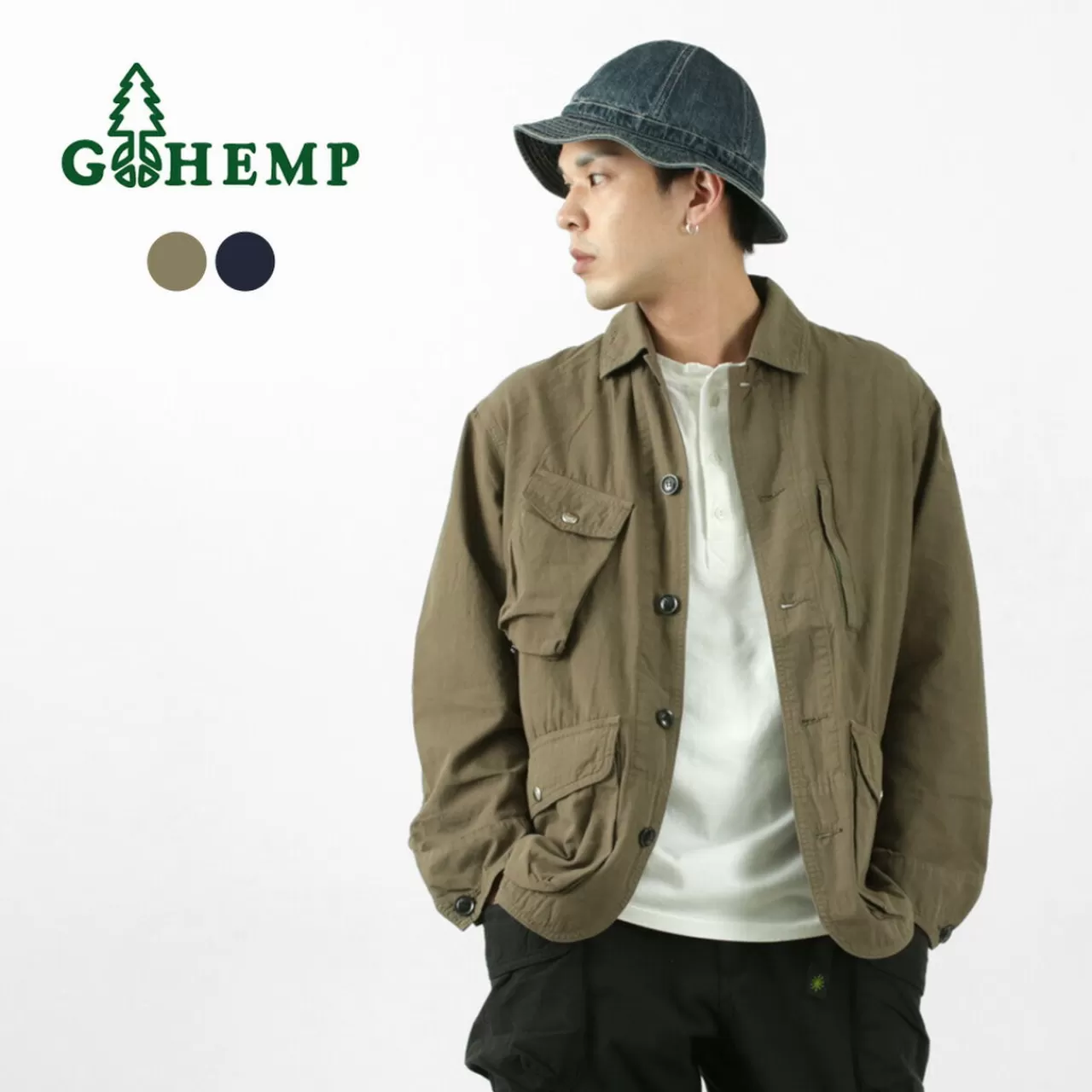 GOHEMP Jackets>Hemp Utility Jacket