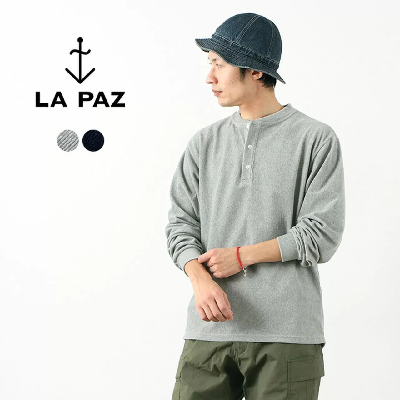 LA PAZ Long Sleeves>Henley Neck Long Sleeve Cut And Sew