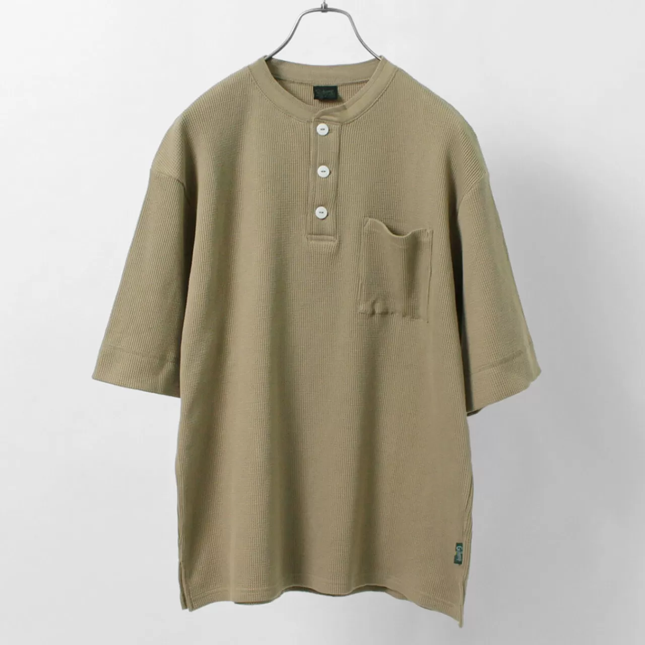 GOHEMP Short Sleeves>Henley Pk Short Sleeve Shirt