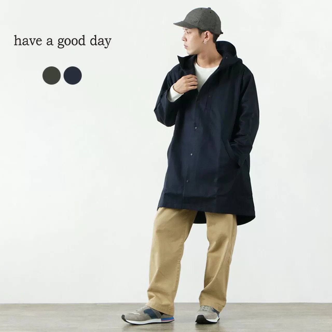 HAVE A GOOD DAY Coats>Hooded Coat