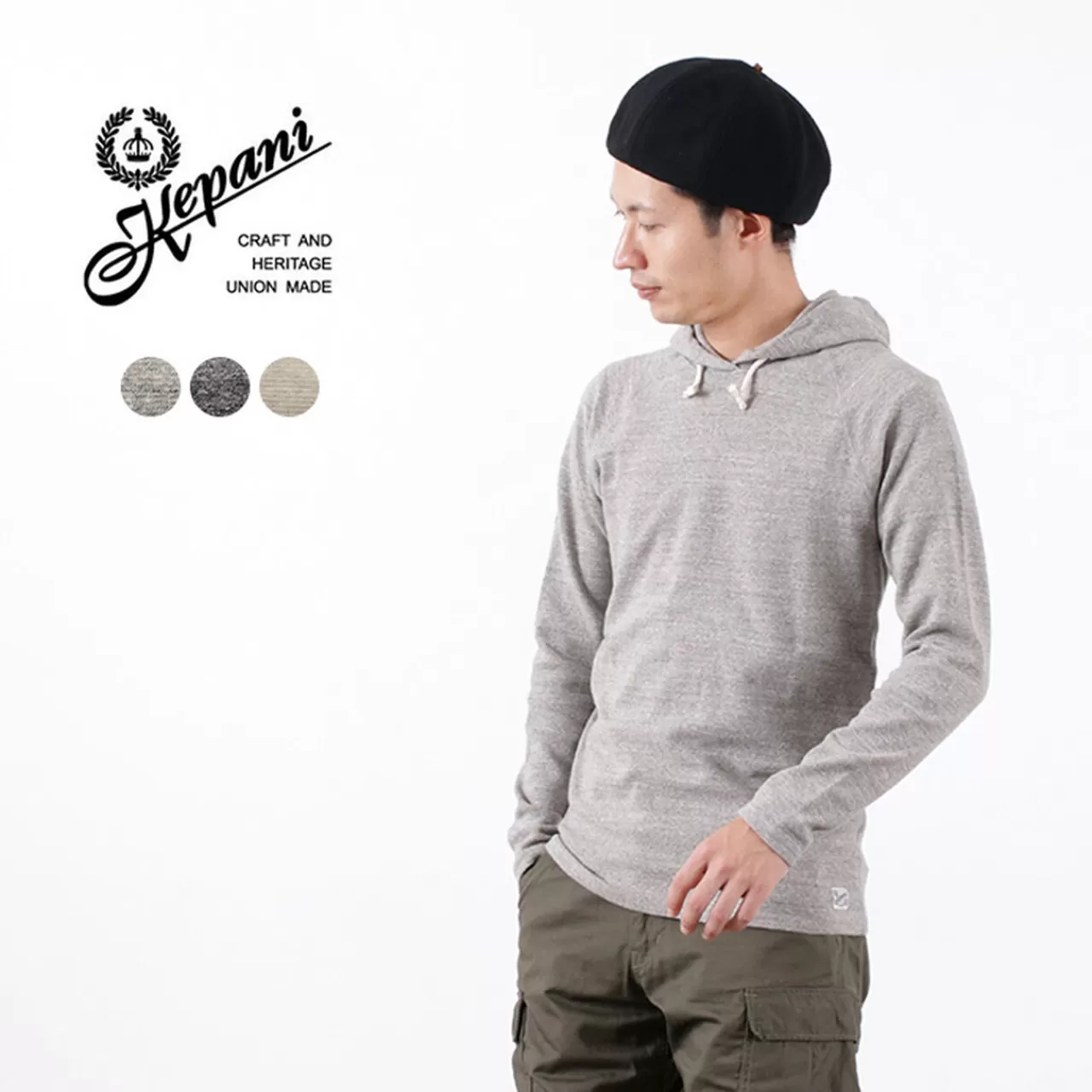 KEPANI Long Sleeves>Hooded Pullover Raffi Stretch Milling Long Sleeves