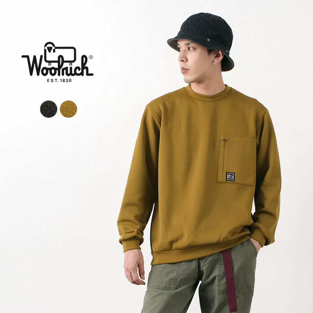 WOOLRICH Fleece>Hudson Crew Neck