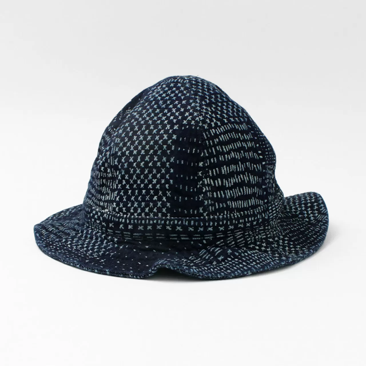 JAPAN BLUE JEANS Hats>Indigo Stashiko-Style Bucket Hat