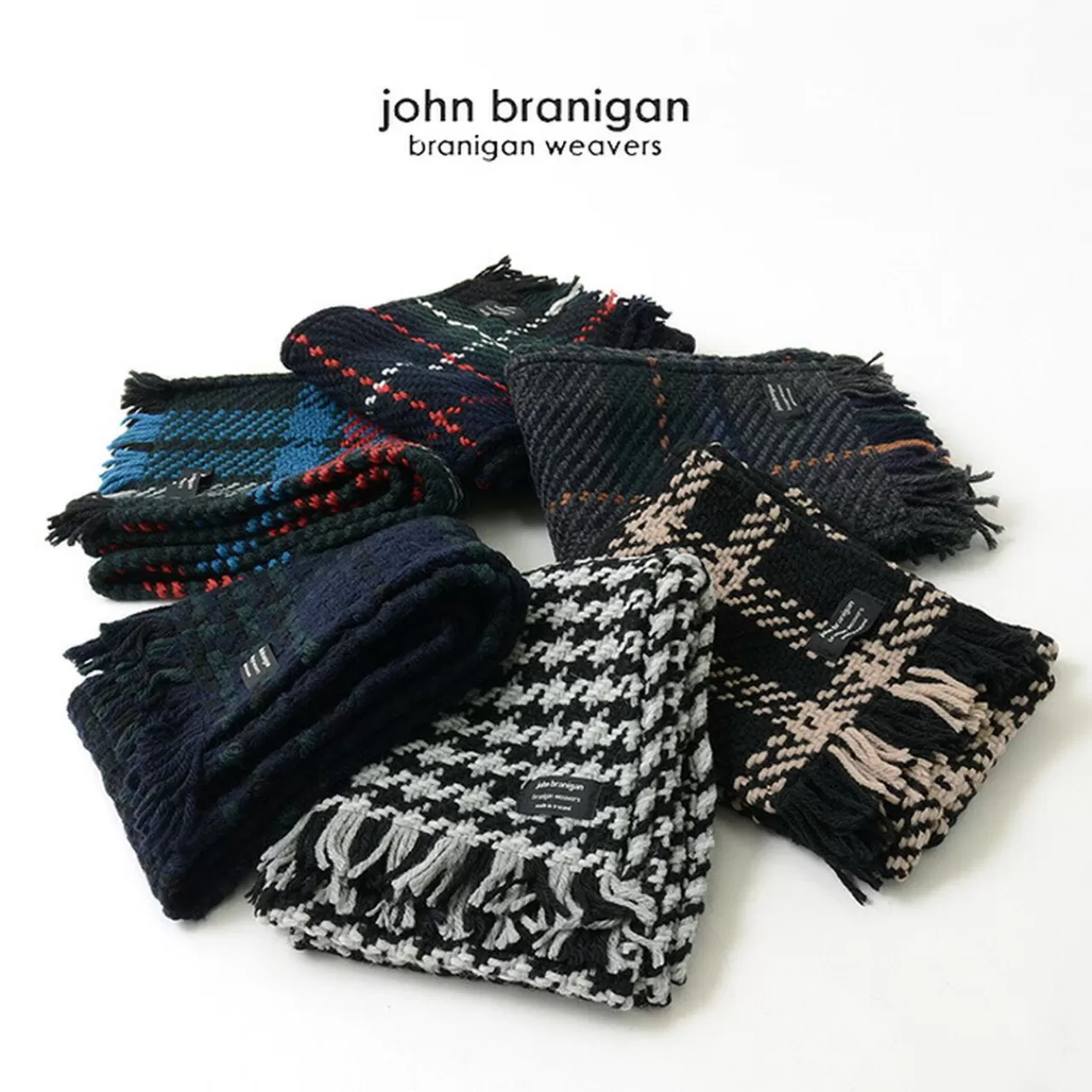 JOHN BRANIGAN Muffler>Irish Tweed Knitted Scarf