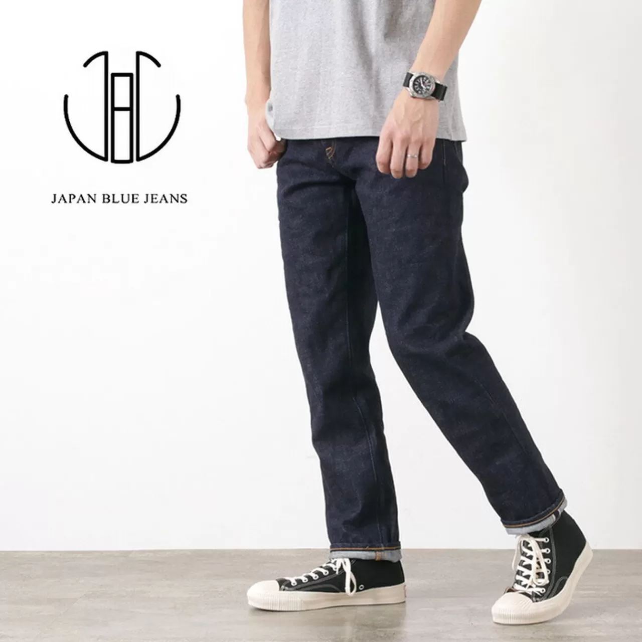 JAPAN BLUE JEANS Trousers>J301 Circle 14.8 Oz Straight Jeans Indigo