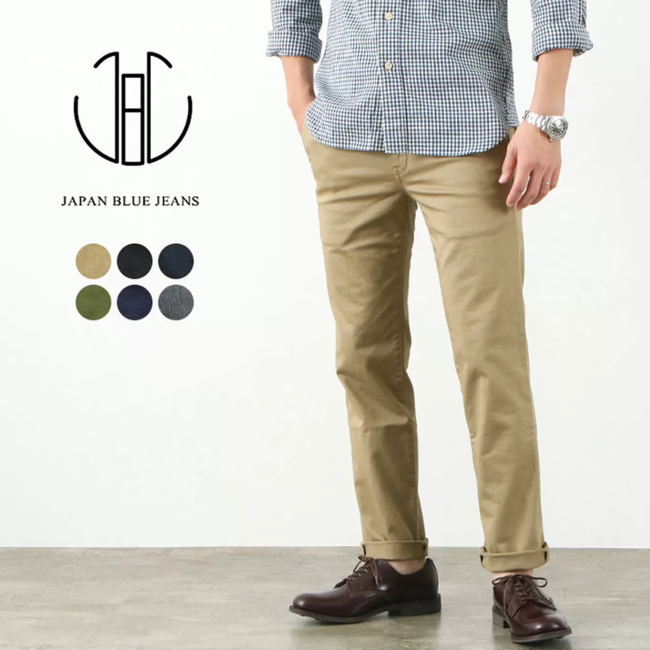 JAPAN BLUE JEANS Trousers>Jb4100 Slim Tapered French Work Chino Trousers Trousers