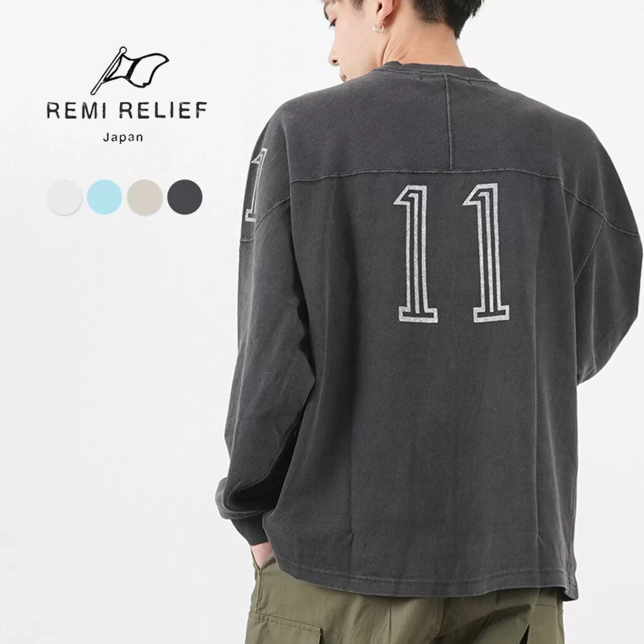 REMI RELIEF Long Sleeves>Jersey Football Long T