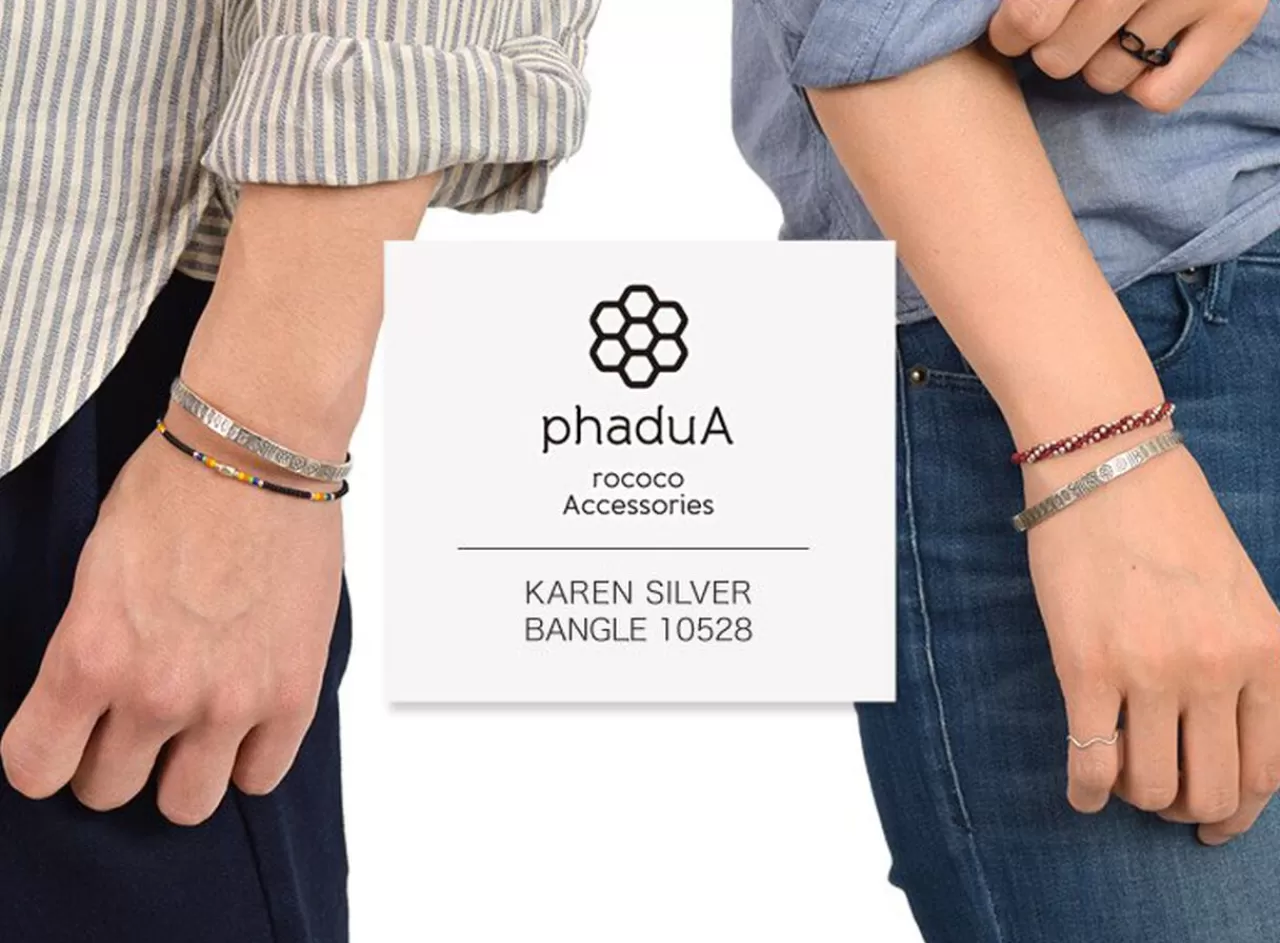 PHADUA Bracelets>Karen Bangle Silver