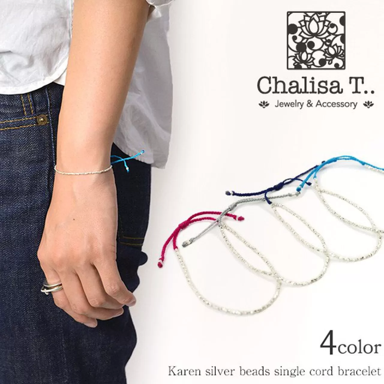 CHALISA T.. Bracelets>Karen Beads Single Cord Bracelet