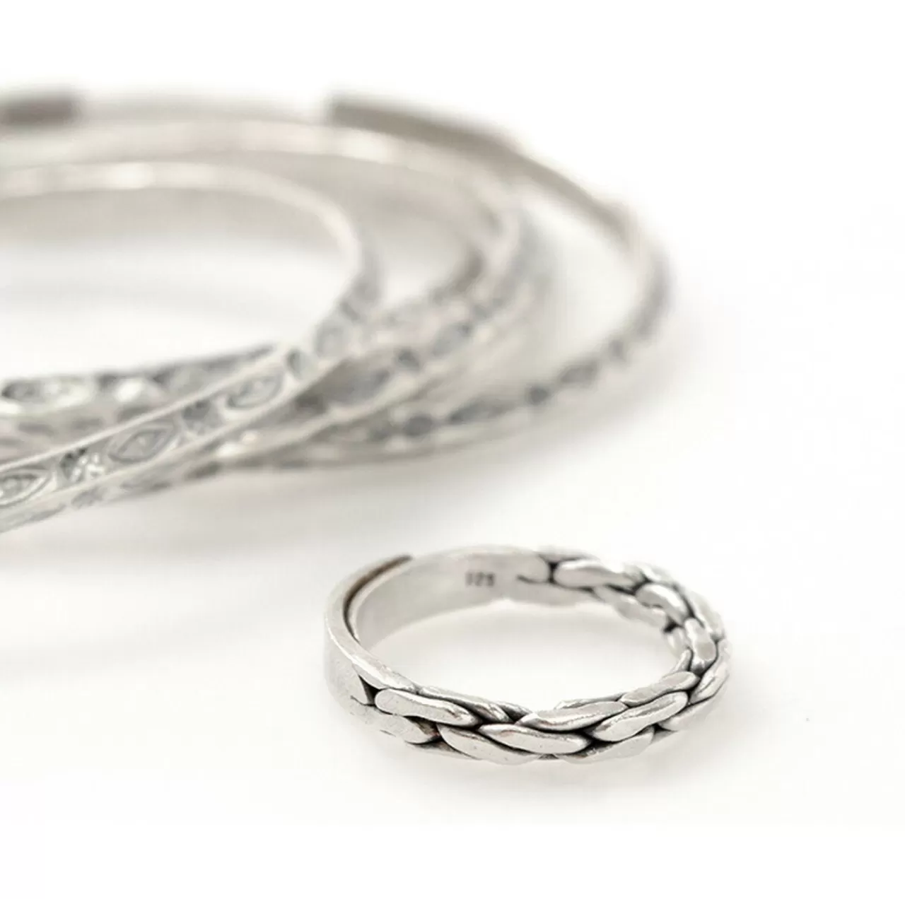 PHADUA Ring>Karen Ring/Chain Silver