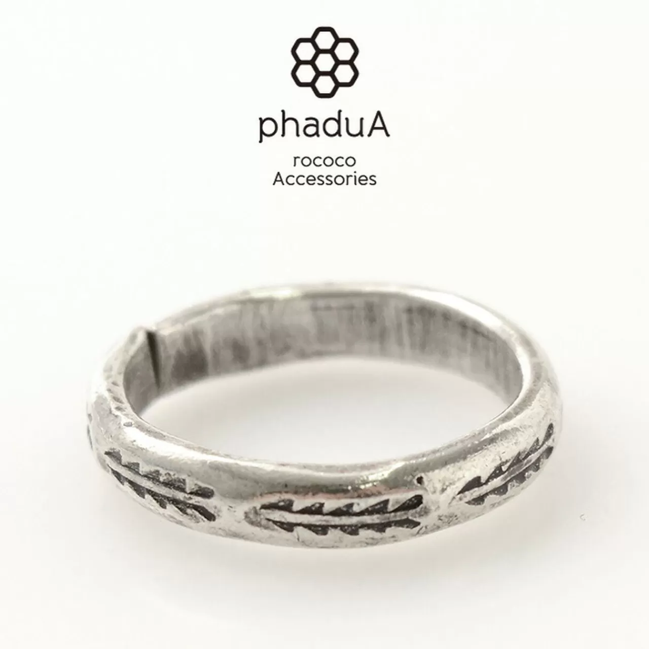 PHADUA Ring>Karen Ring/Long Leaf Silver