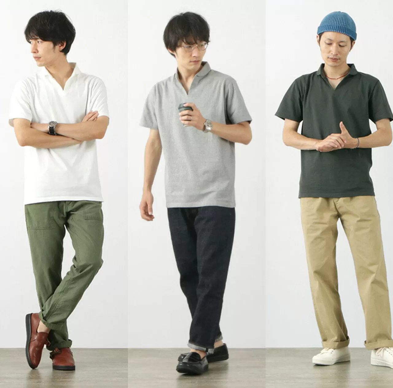 BARNS Short Sleeves>Kosun Knit Vintage Skipper Polo Shirt