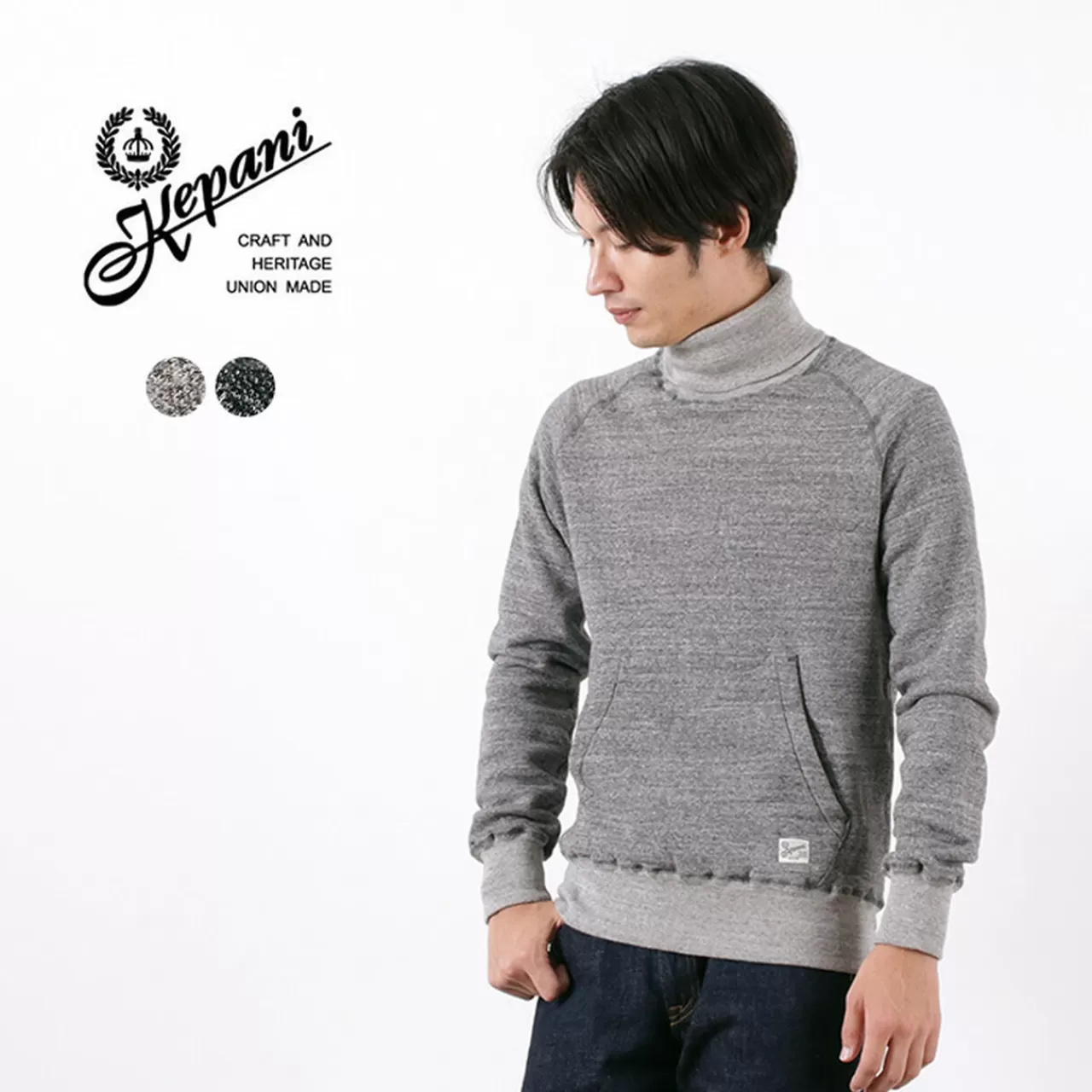 KEPANI Long Sleeves>Kp1601Ms Manchester 3/Turtleneck Sweatshirt