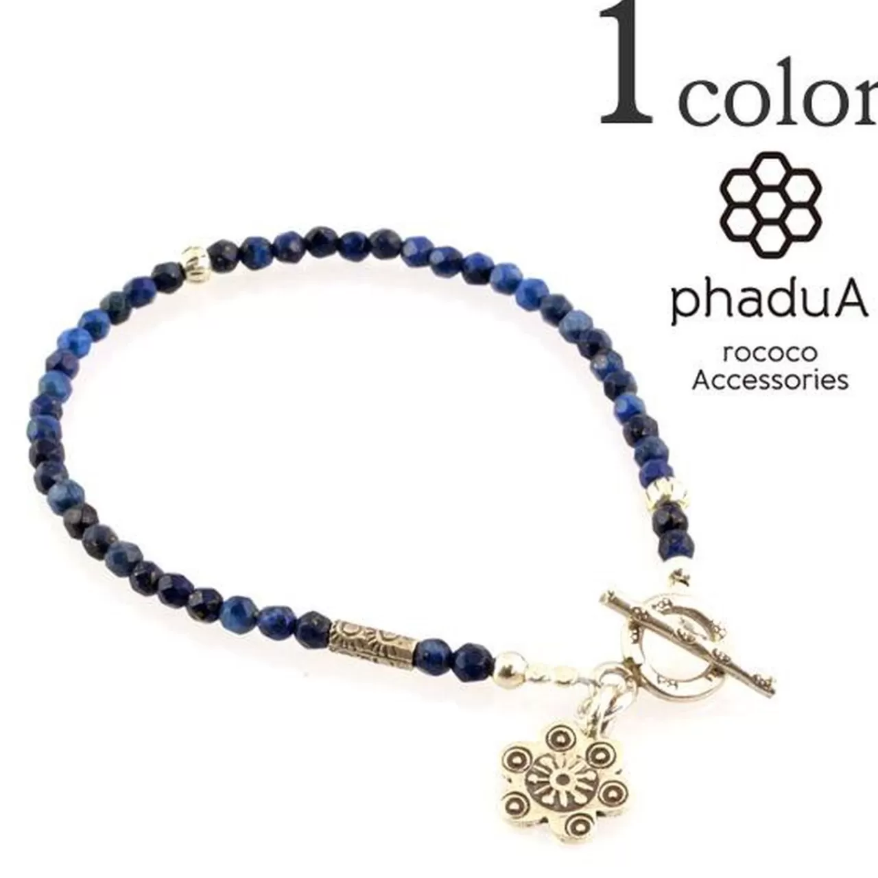 PHADUA Bracelets>Lapis (3Mm) Cut Bead Bracelet Blue