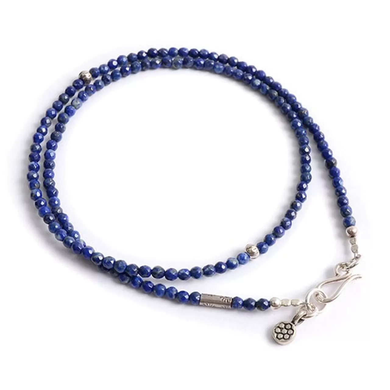 PHADUA Necklaces>Lapis Lazuli 3Mm Cut Bead Necklace/Anklet Lapislazuli