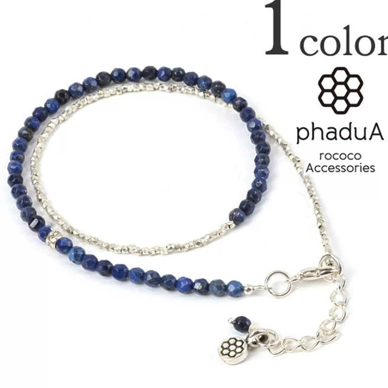 PHADUA Bracelets>Lapis Lazuli W-Wrap Bracelet Blue