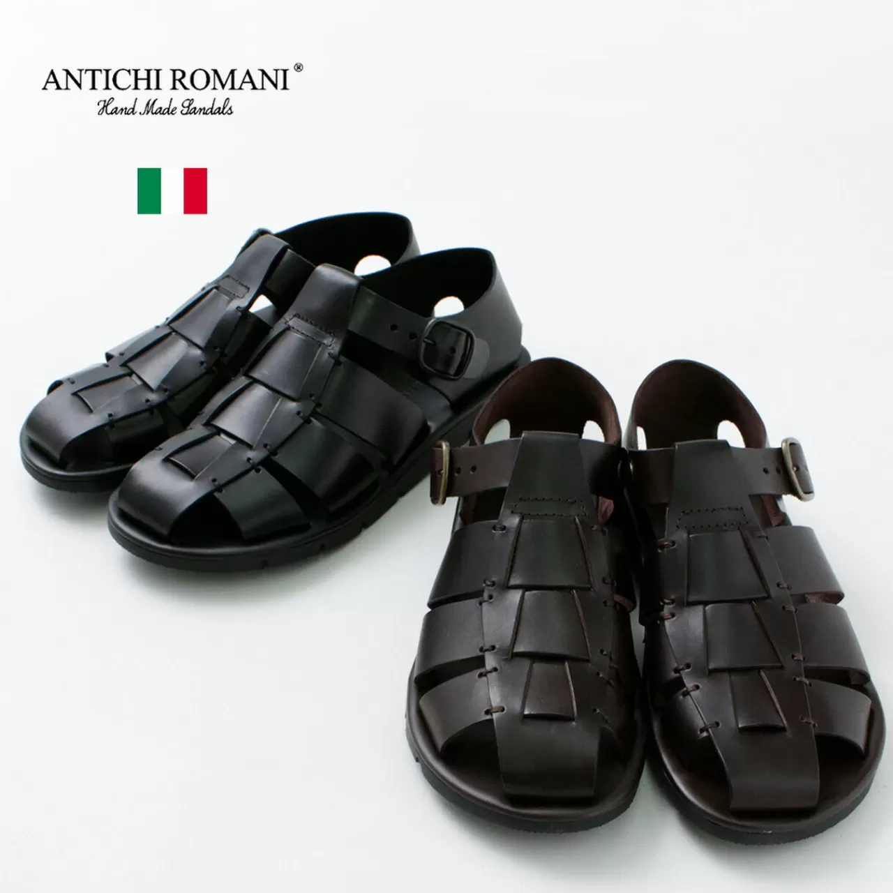 ANTICHI ROMANI Sandals>Leather Gurkha Sandals