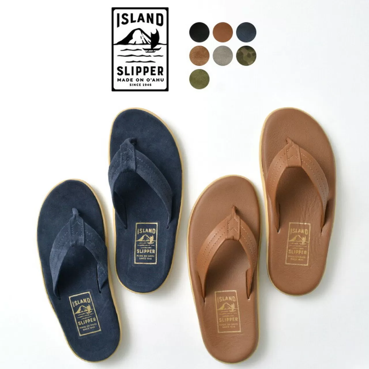 ISLAND SLIPPER Sandals>Leather Sandal