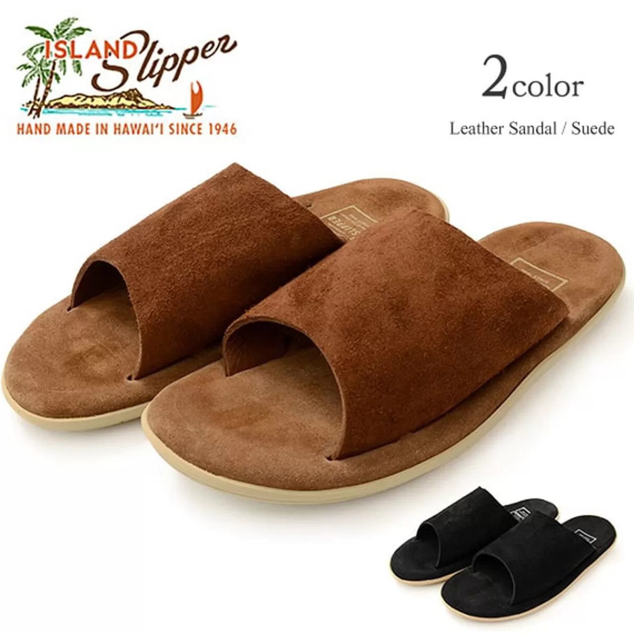 ISLAND SLIPPER Sandals>Leather Sandals