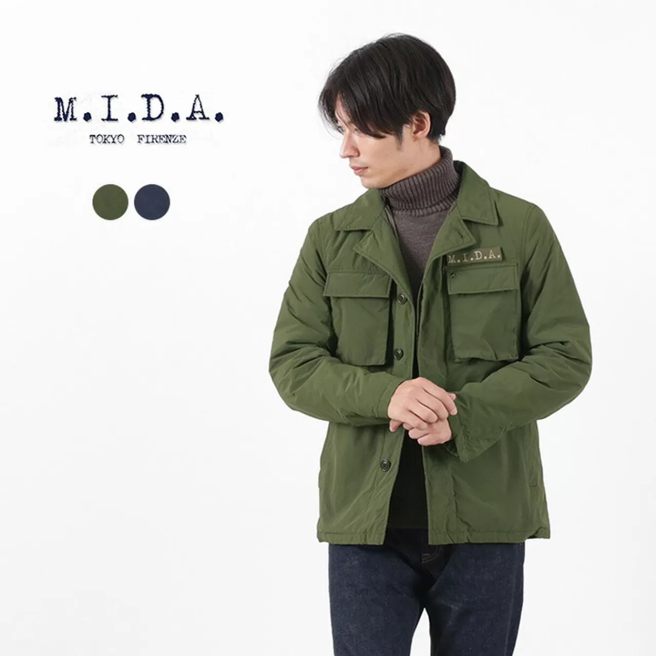 M.I.D.A. Down Jackets>Lennon Down Military Jacket