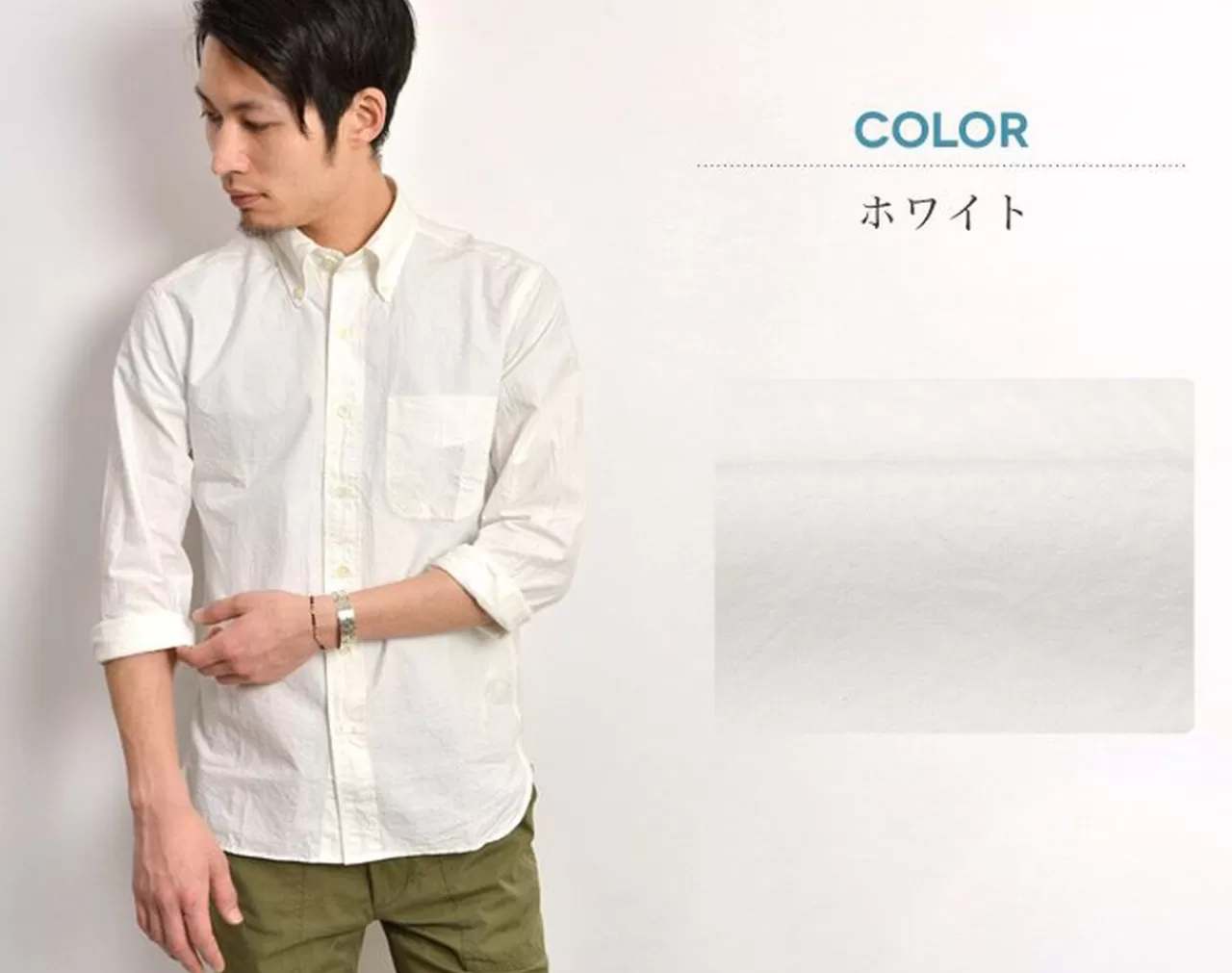 ROCOCO Long Sleeves>Linen Cotton Dump Button Down Shirt