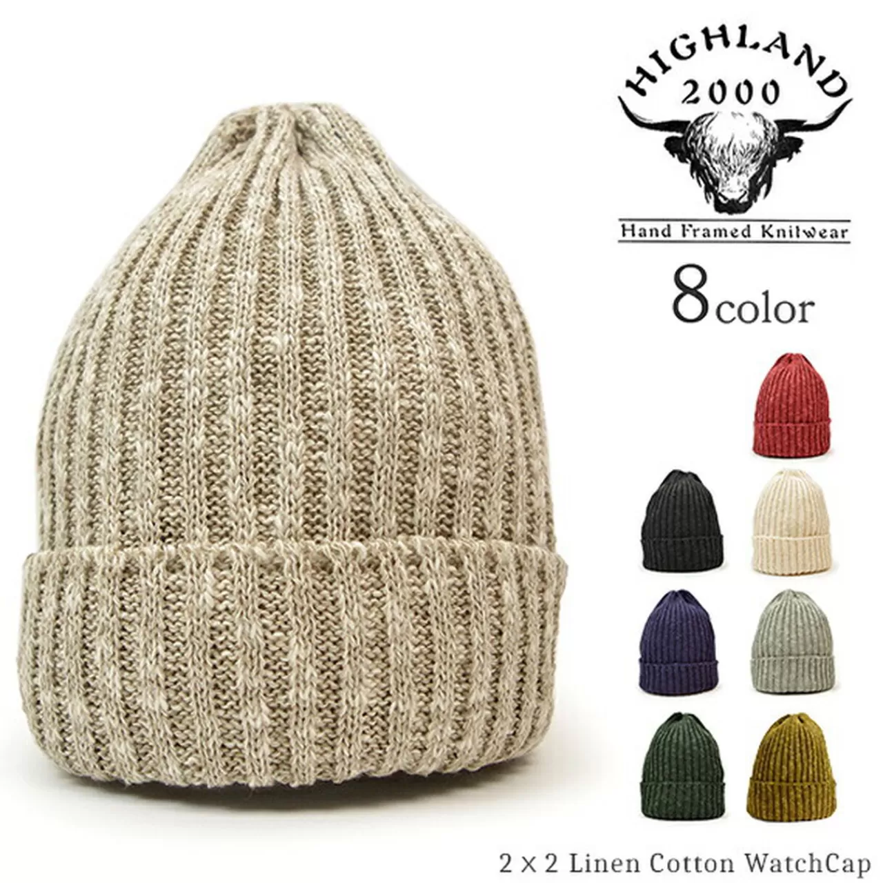 HIGHLAND 2000 Hats>Linen Cotton Waxed Cap