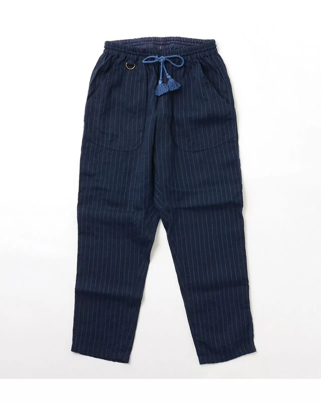 SLOW HANDS Trousers>Linstitch Stripe Day Tripper Trousers Navy