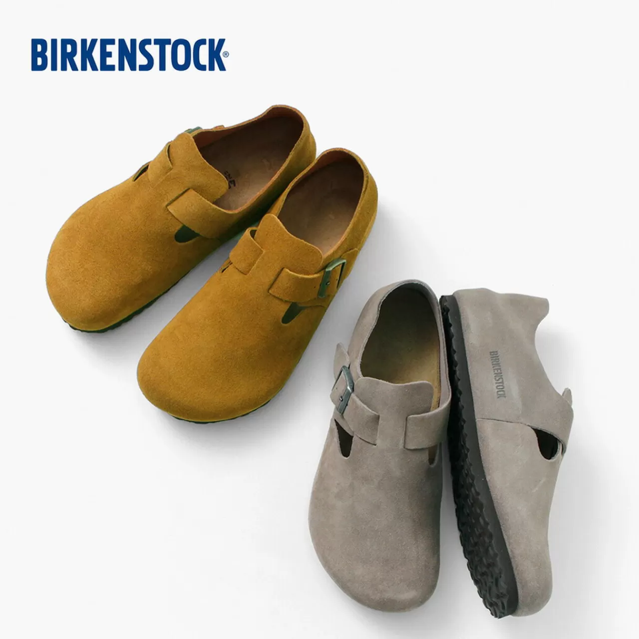 BIRKENSTOCK Sandals>London/Suede Leather Velour Leather Shoes