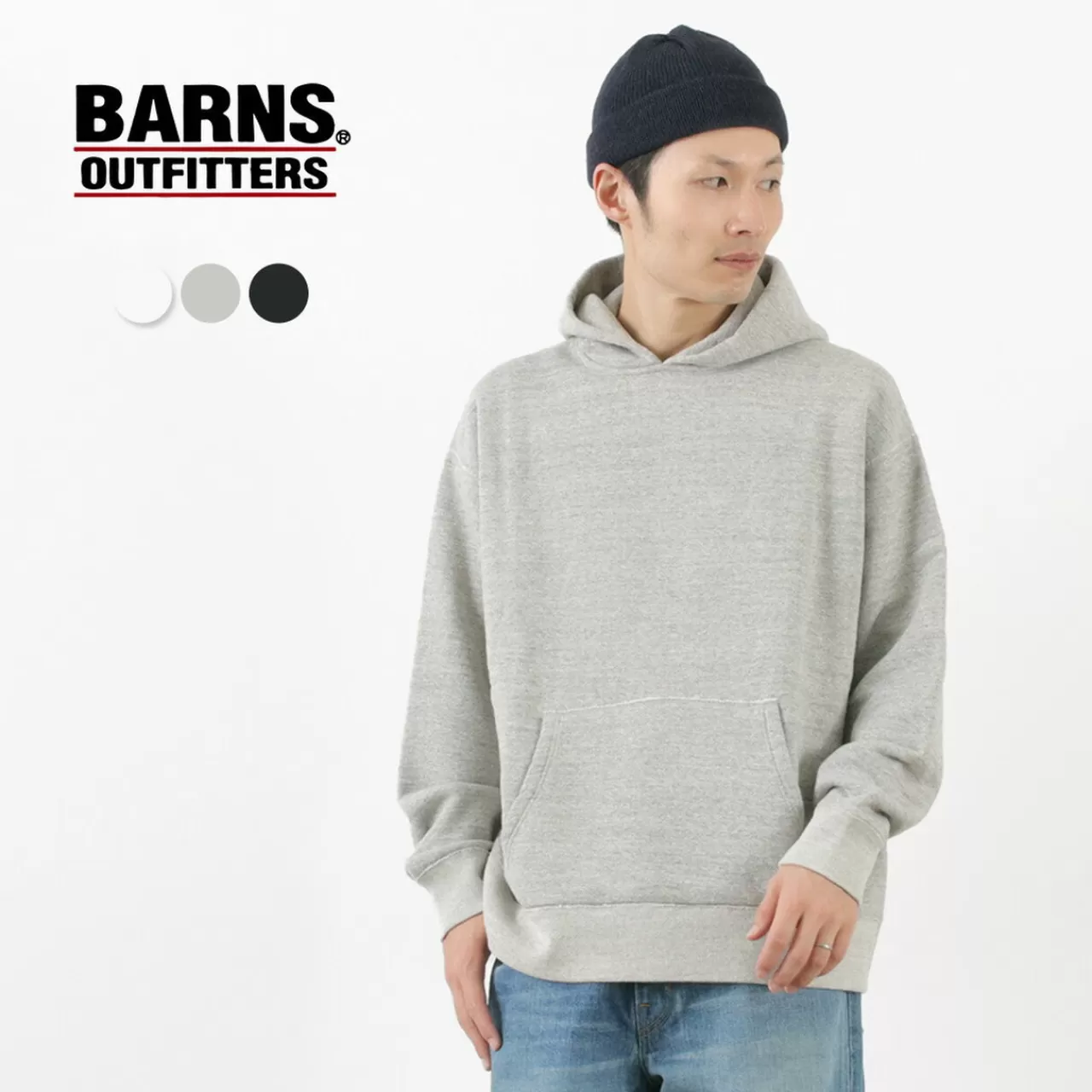 BARNS Long Sleeves>Loopwheel Wide Pull Sweatshirt