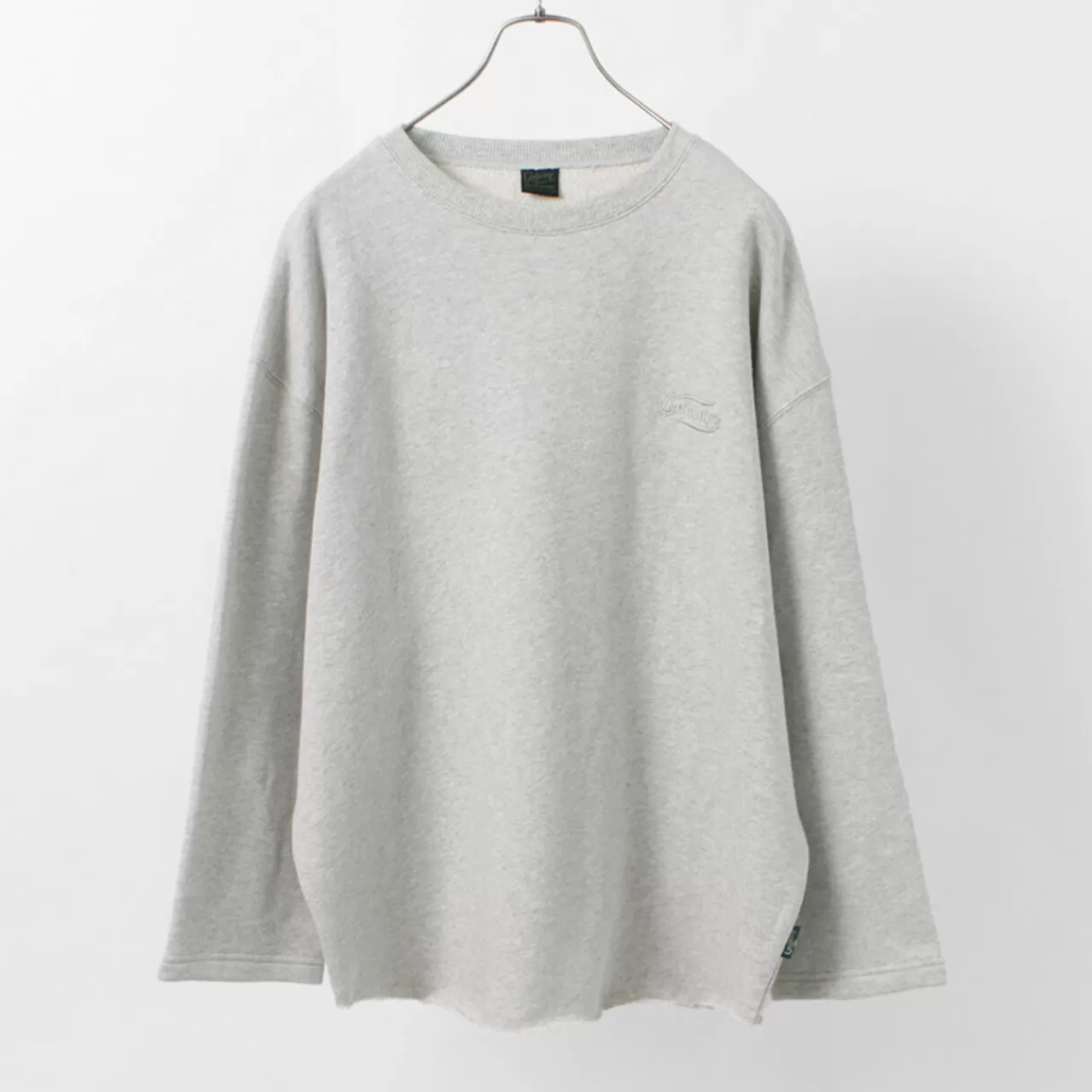 GOHEMP Long Sleeves>Loose Round 7 Minute Sleeve Light Ounce Sweatshirt T-Shirt