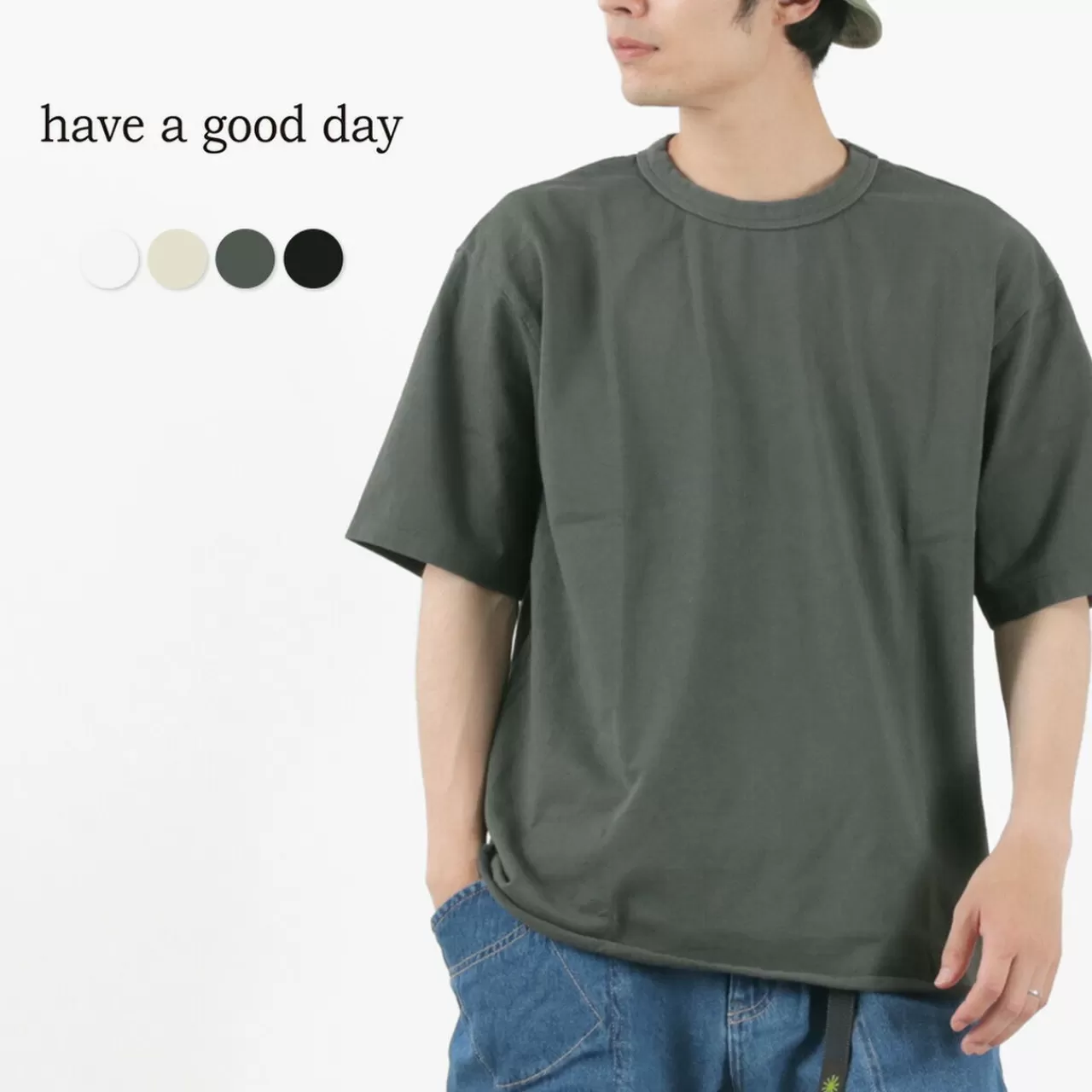 HAVE A GOOD DAY Short Sleeves>Loose Short Sleeve T-Shirt