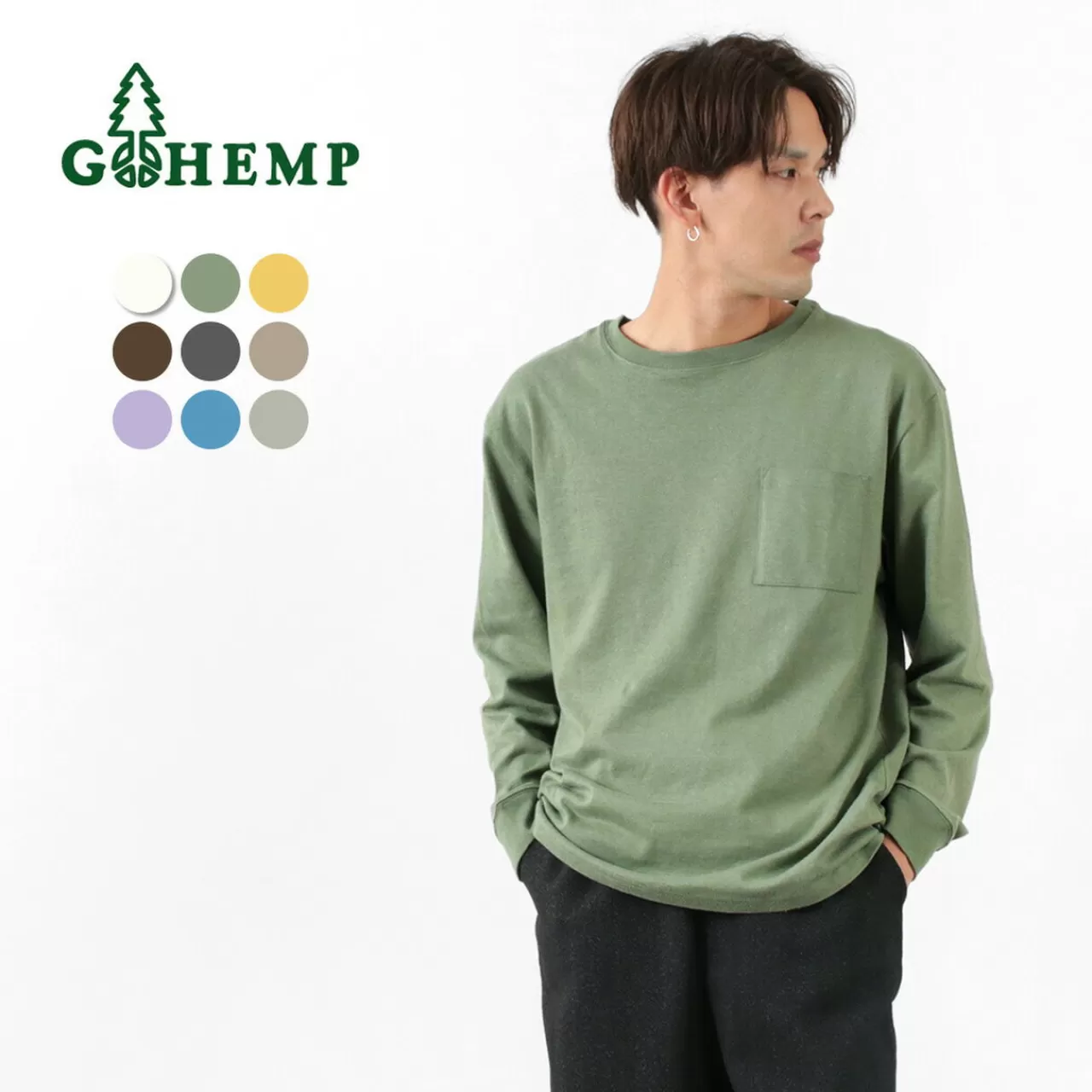 GOHEMP Jackets>Low Pocket T-Shirt