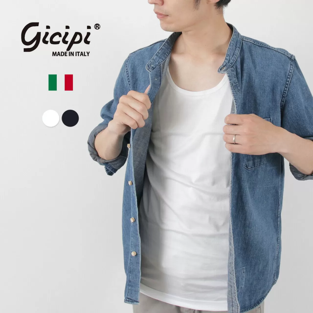 GICIPI Sleeveless>Maggiore Basic Tank Top