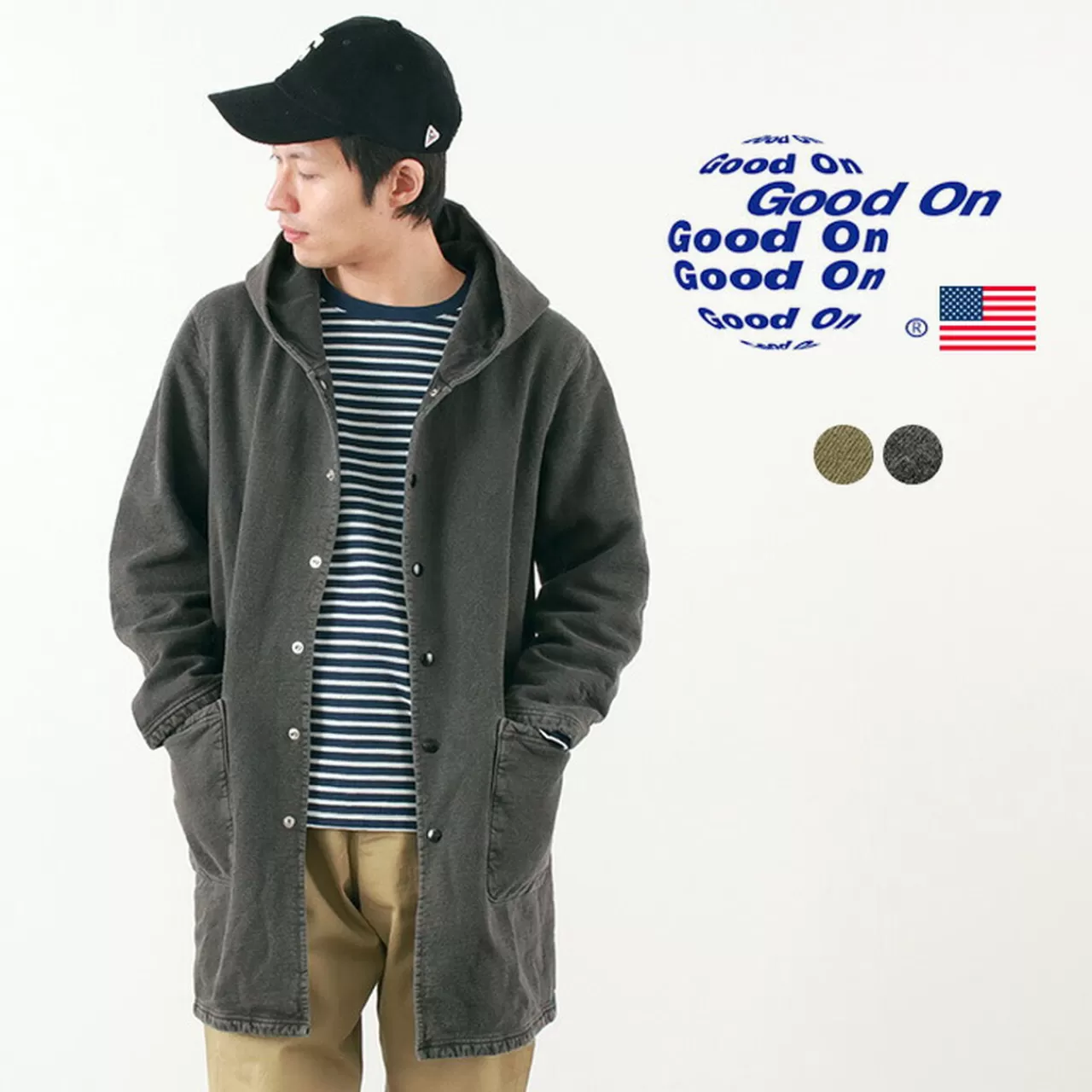 GOOD ON Coats>Men'S Hooded Coat