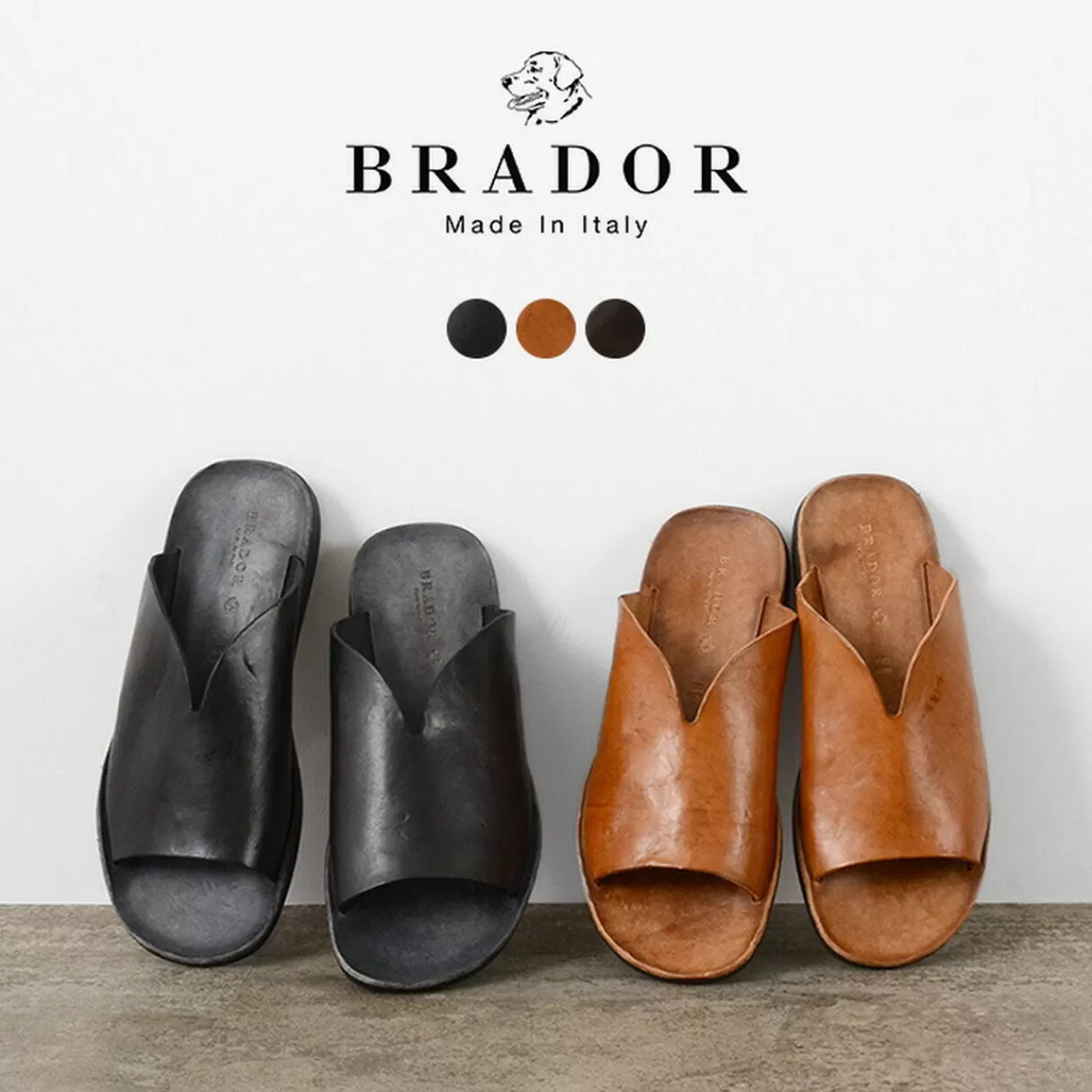 BRADOR Sandals>Men'S Leather Sandals