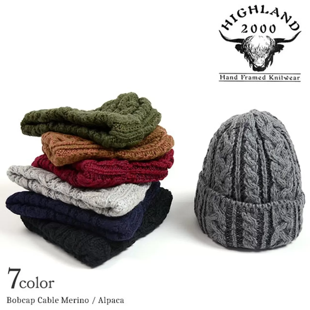 HIGHLAND 2000 Hats>Merino Alpaca Bob Cap