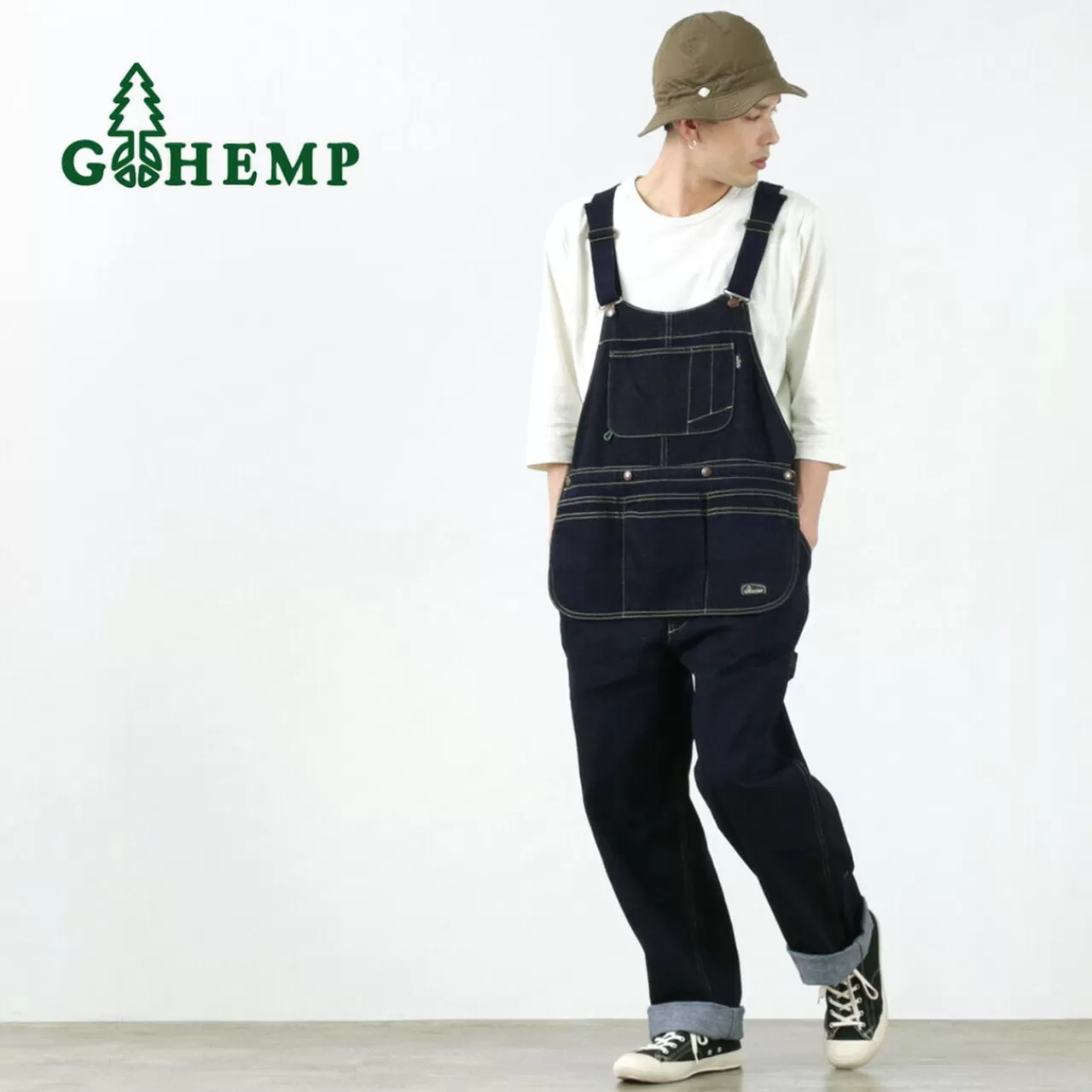 GOHEMP Trousers>Mighty All Pants With Multi Apron Onewash