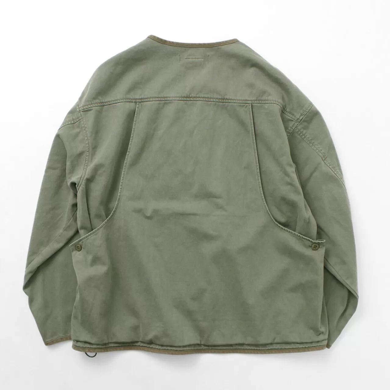 REMI RELIEF Jackets>Military Satin Jkt Men'S Light Outerwear Wide Jacket Used Vintage Vintage Autumn Winter 100% Cotton