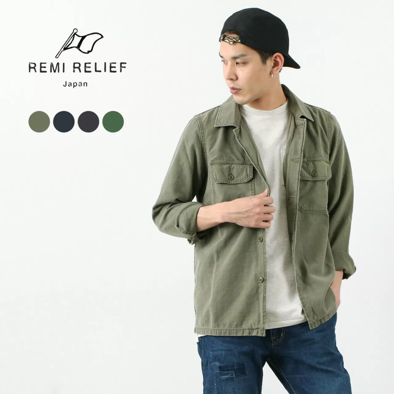 REMI RELIEF Jackets>Military Shirt Normal